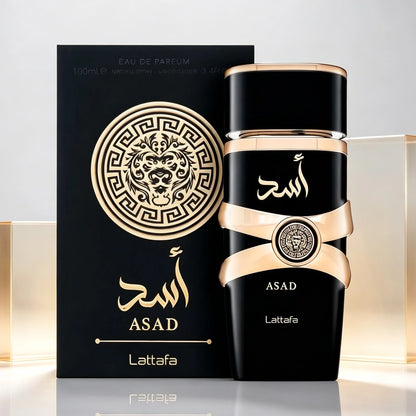 Lattafa Asad Exotic Woody Cedar Eau De Parfum Bold Arabian Masculine Cologne Holiday Surprise Gift For Men
