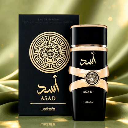 Lattafa Asad Exotic Woody Cedar Eau De Parfum Bold Arabian Masculine Cologne Holiday Surprise Gift For Men