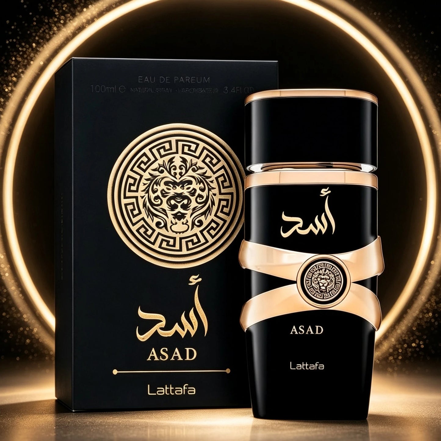 Lattafa Asad Exotic Woody Cedar Eau De Parfum Bold Arabian Masculine Cologne Holiday Surprise Gift For Men