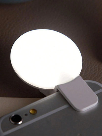 LED Selfie Light, Portable LED Light, Ring Light, Clip-On Fill Light, 3 Lighting Modes, Phone Selfie Light, Makeup Mirror Light, Suitable For Phones And Computers, For Makeup, Zoom Meetings, Live Stre