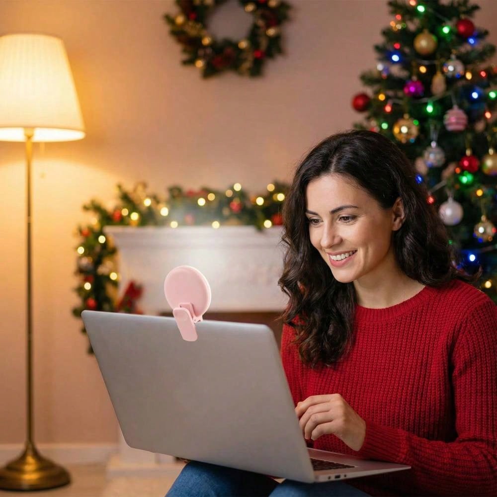 LED Selfie Light, Portable LED Light, Ring Light, Clip-On Fill Light, 3 Lighting Modes, Phone Selfie Light, Makeup Mirror Light, Suitable For Phones And Computers, For Makeup, Zoom Meetings, Live Stre
