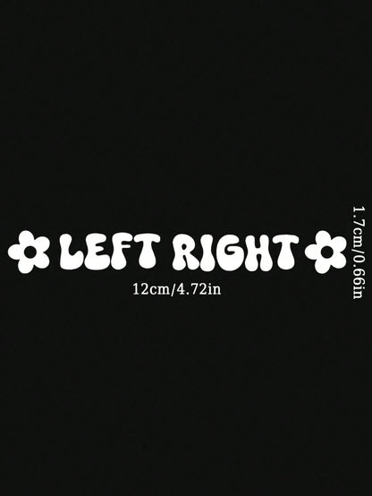 Left & Right Sticker,Car Decoration Sticker,High Quality Waterproof Vinyl Decal Stickers For Laptops, Mobile Phone Accessories, Helmets, Car Windows, Bumpers, Mugs, Door Walls
