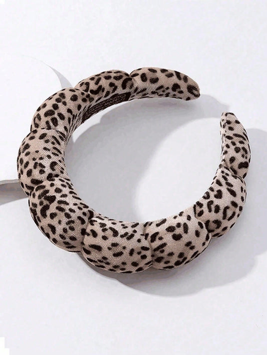 Leopard Print Headband, Makeup Headband, Women's Facial Care Hair Clips, SPA Gift, Party, Casual Outing, Compact & Lightweight, Hair Hoop, Hair Scrunchie