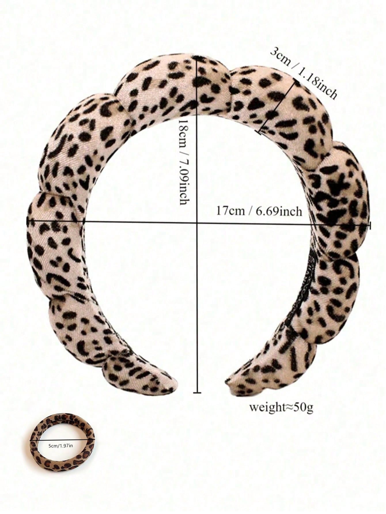 Leopard Print Headband, Makeup Headband, Women's Facial Care Hair Clips, SPA Gift, Party, Casual Outing, Compact & Lightweight, Hair Hoop, Hair Scrunchie
