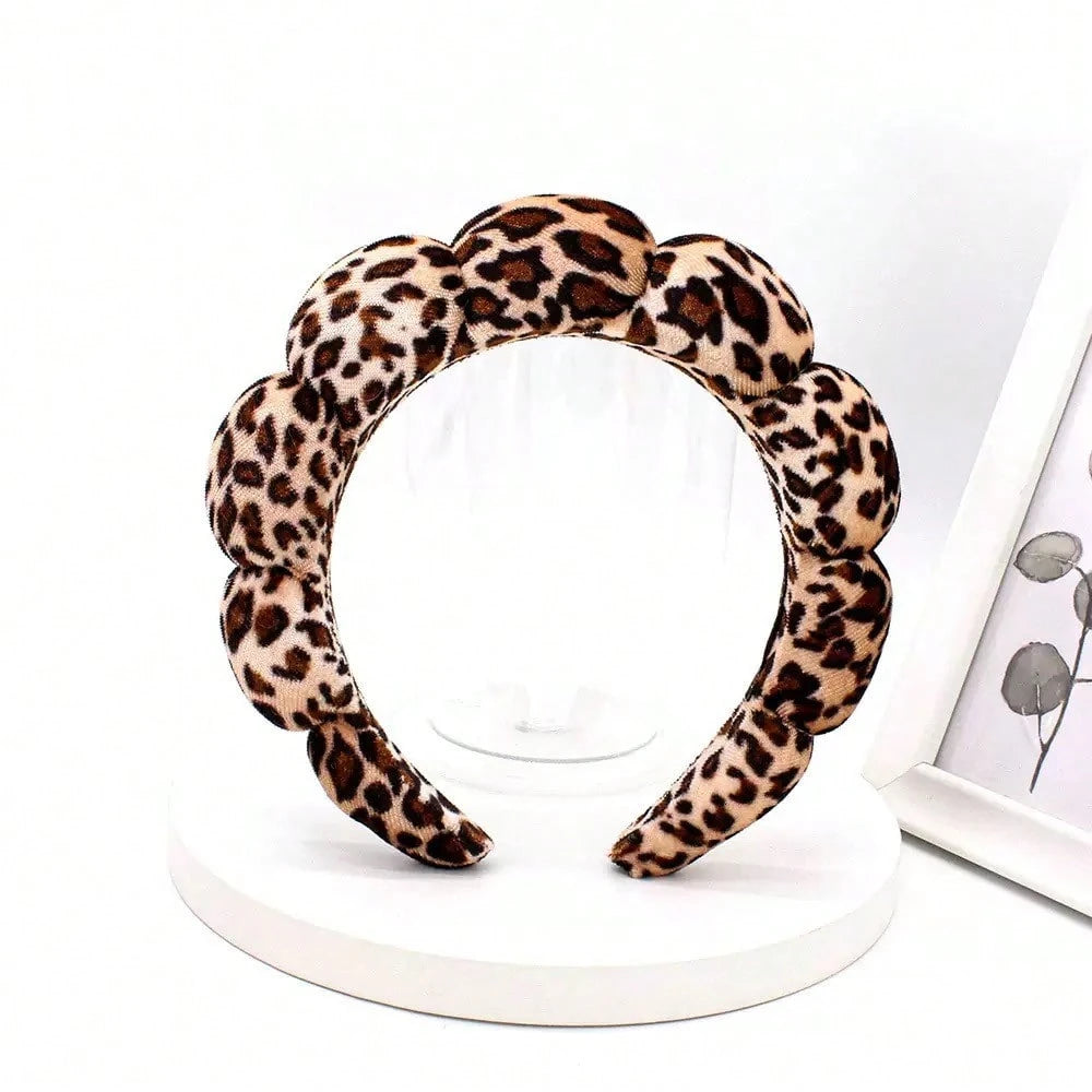 Leopard Print Headband, Makeup Headband, Women's Facial Care Hair Clips, SPA Gift, Party, Casual Outing, Compact & Lightweight, Hair Hoop, Hair Scrunchie