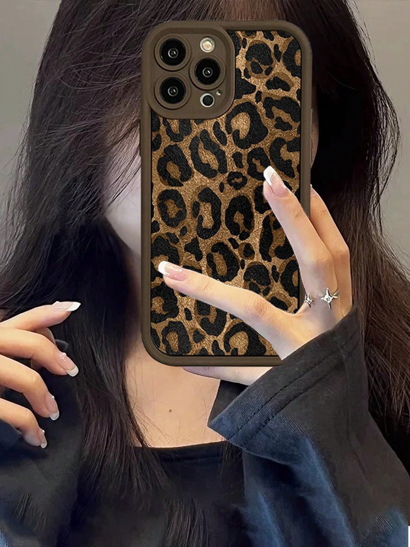 Leopard Print Silicone Shockproof Soft Phone Case, Compatible With IPhone 17 Pro Max/17 Pro/17 Air/17/16 Pro Max/16/16 Pro/16 Plus/16E/15/15 Plus/15 Pro/15 Pro Max/11/12/13/14 Pro Max/XS/XR/11 Pro/11