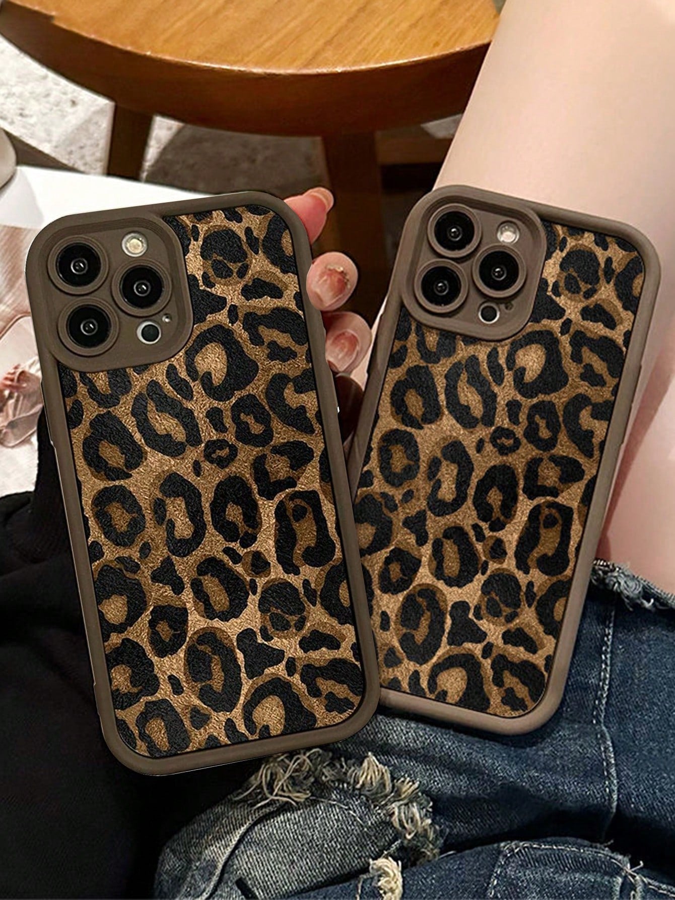 Leopard Print Silicone Shockproof Soft Phone Case, Compatible With IPhone 17 Pro Max/17 Pro/17 Air/17/16 Pro Max/16/16 Pro/16 Plus/16E/15/15 Plus/15 Pro/15 Pro Max/11/12/13/14 Pro Max/XS/XR/11 Pro/11