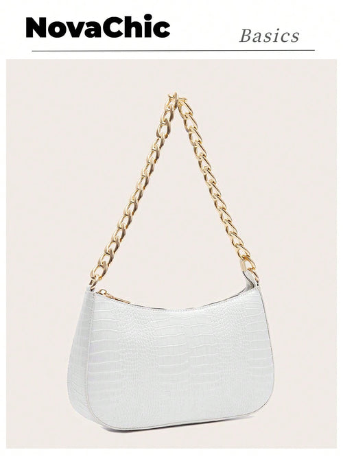Lightweight,Business Casual Crocodile Embossed Bag For Teen Girls Women College Students,Rookies & White-Collar Workers Perfect For Office,College,Work,Business,Commute,Outdoors, Travel, Outings