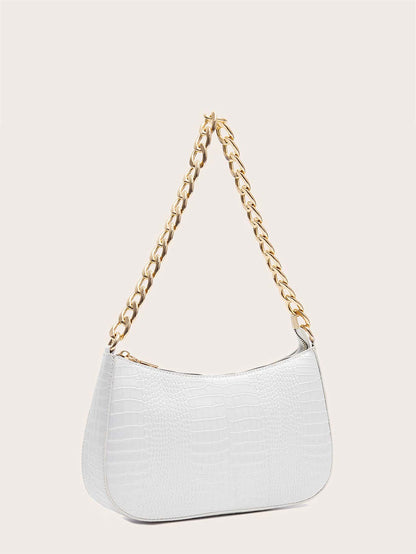 Lightweight,Business Casual Crocodile Embossed Bag For Teen Girls Women College Students,Rookies & White-Collar Workers Perfect For Office,College,Work,Business,Commute,Outdoors, Travel, Outings