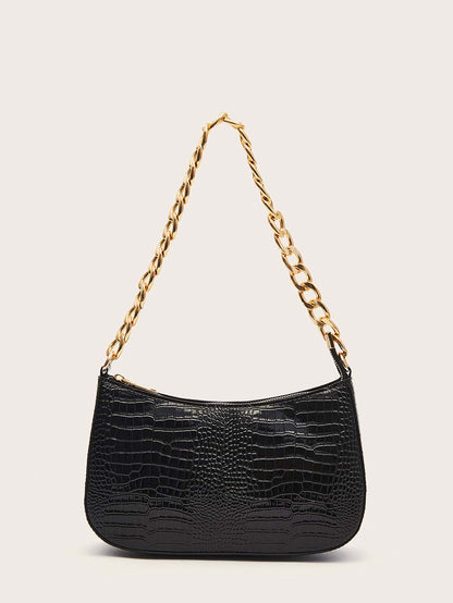 Lightweight,Business Casual Crocodile Embossed Bag For Teen Girls Women College Students,Rookies & White-Collar Workers Perfect For Office,College,Work,Business,Commute,Outdoors, Travel, Outings