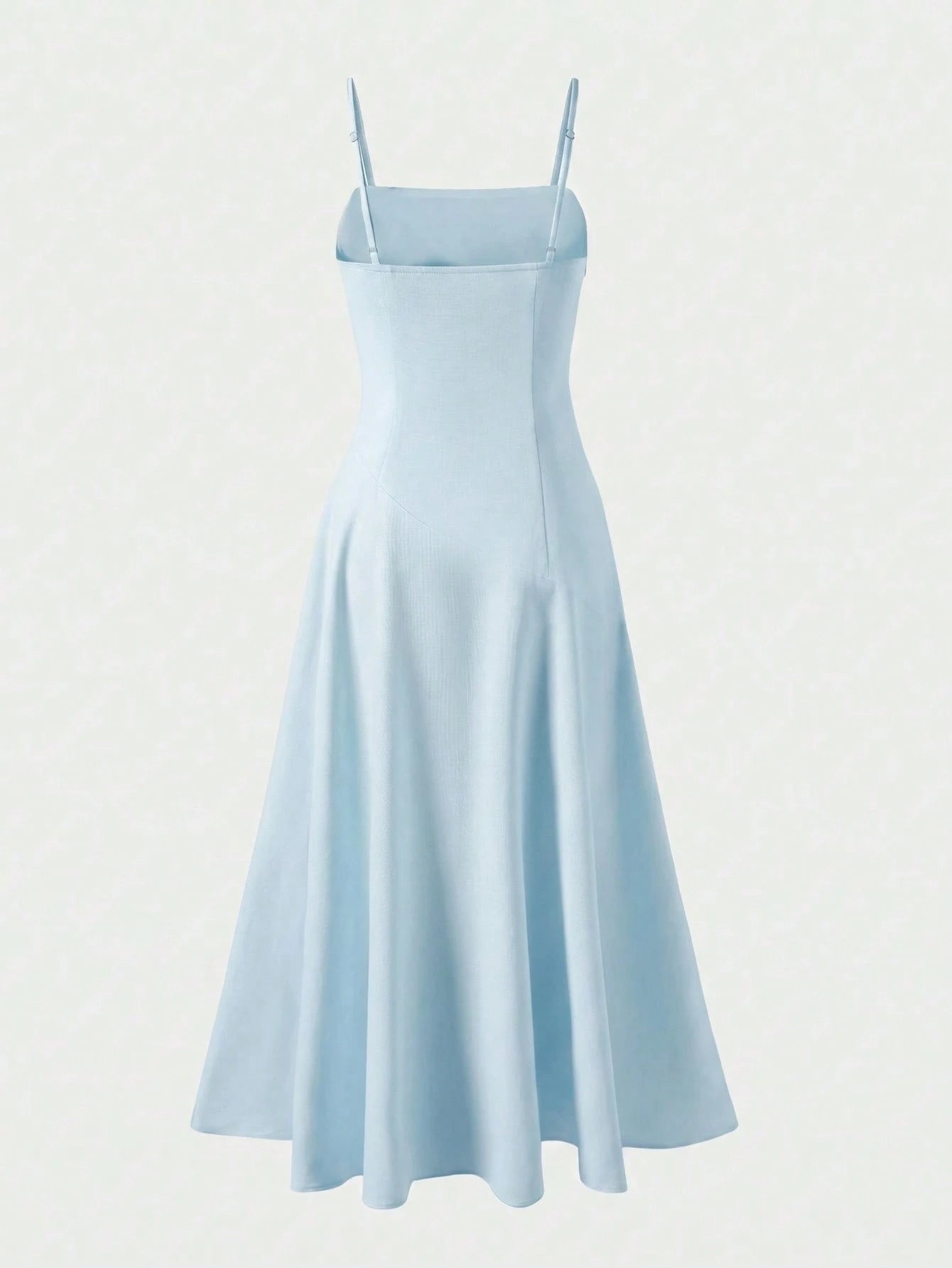 Linen Vacation Beach Travel Style Solid Color Linen Casual Slim Fit Spaghetti Strap Dress Elegant Summer, Resort Wear, Effortless Style