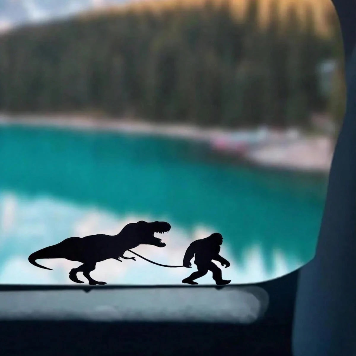 Little Sasquatch Walking Vinyl Decals Funny Bigfoot Car Stickers Decals Truck SUV Windshield