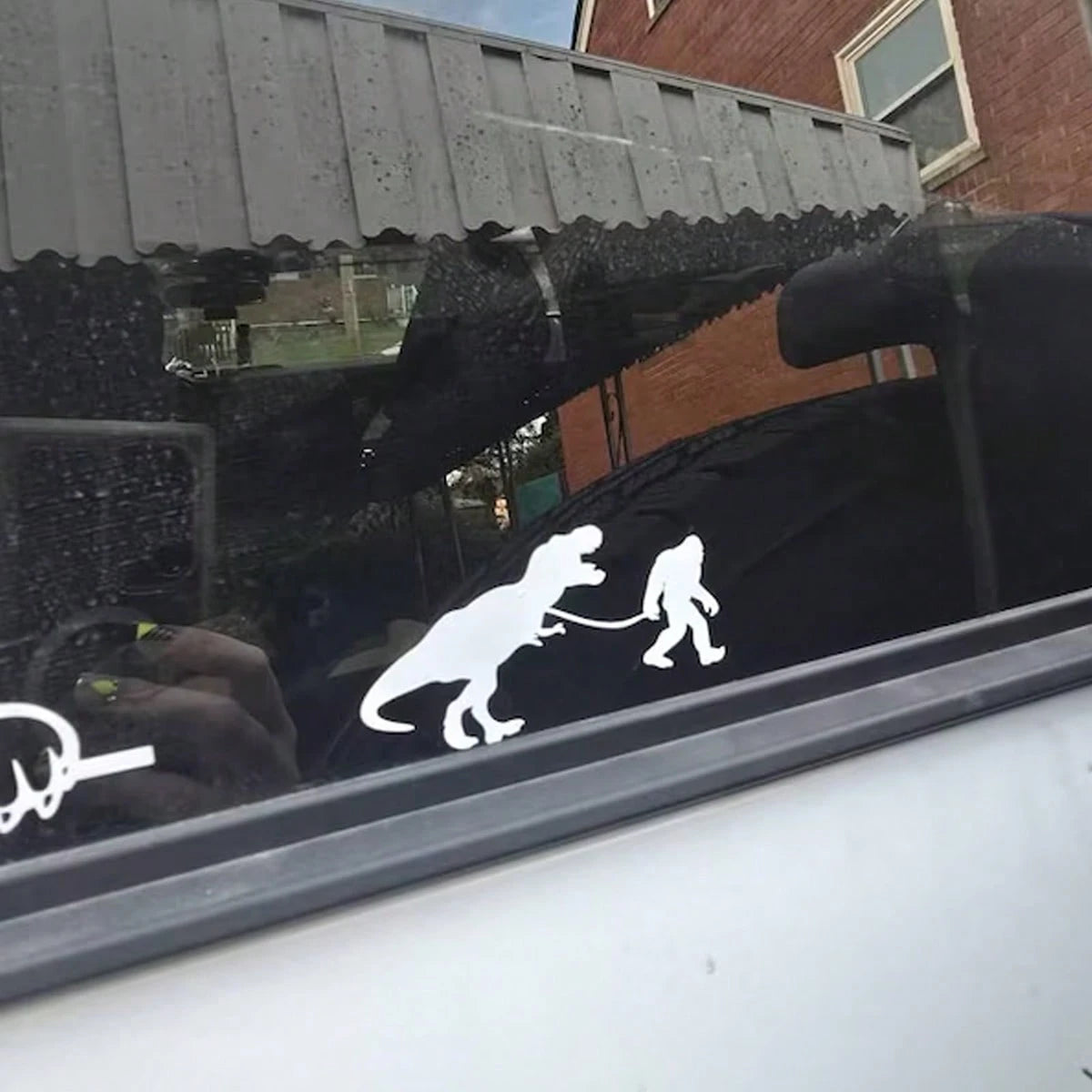 Little Sasquatch Walking Vinyl Decals Funny Bigfoot Car Stickers Decals Truck SUV Windshield
