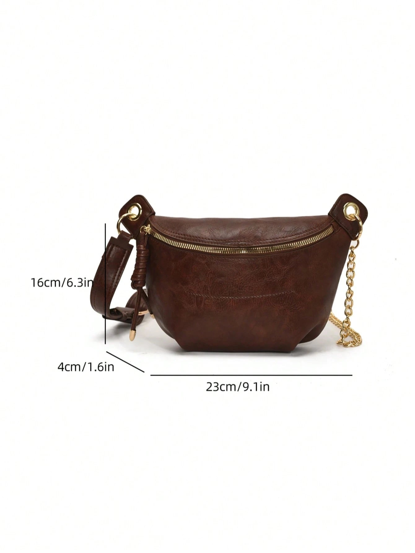 Livesso New Retro Niche Design Handbag, Women's Fashion Wide Strap Crossbody Bag, Casual Versatile Chest Bag/Waist Bag