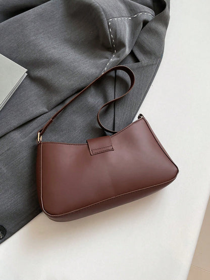 Livesso Women's Fashion Casual Commuter Shoulder Bag, Colorblock Design, Portable Crossbody Bag Suitable For Dates, Shopping, Gifts