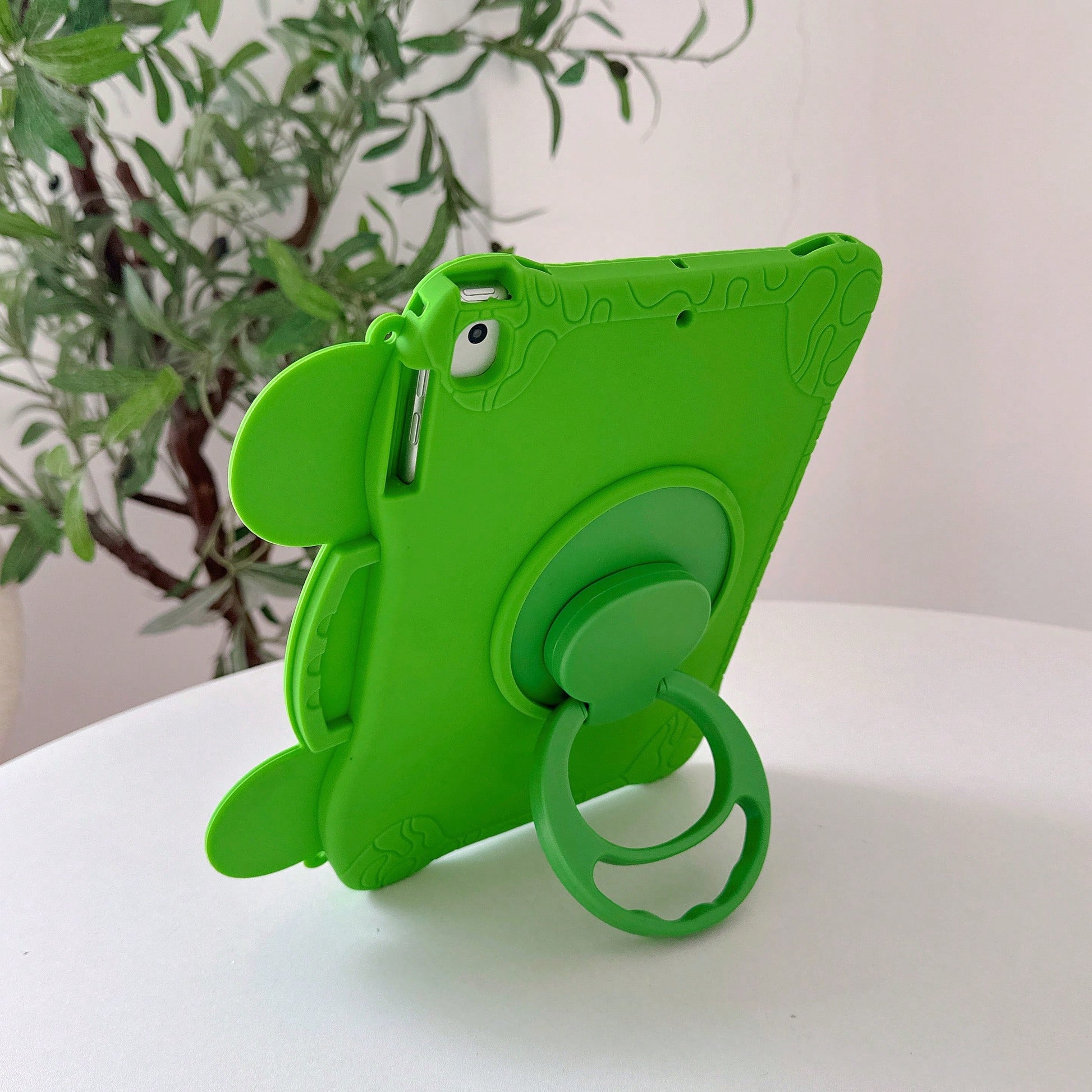 Lolla 1pc Cute Frog Protective Case Compatible With 7/8/9/Air 5/4/3/9th Gen 10.2/Pro 11/Mini 7/Air 6//A7/8/9 Full Coverage Silicone Tablet Shell, Aesthetic, Back To School