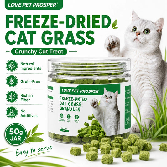 [LOVE PET PROSPER]Pet Cat Freeze-Dried Granules, Probiotic Cat Treats: Free Of Any Additives-Helps Relieve Hairball Problems, Boosts Appetite And Promotes Digestive Health.