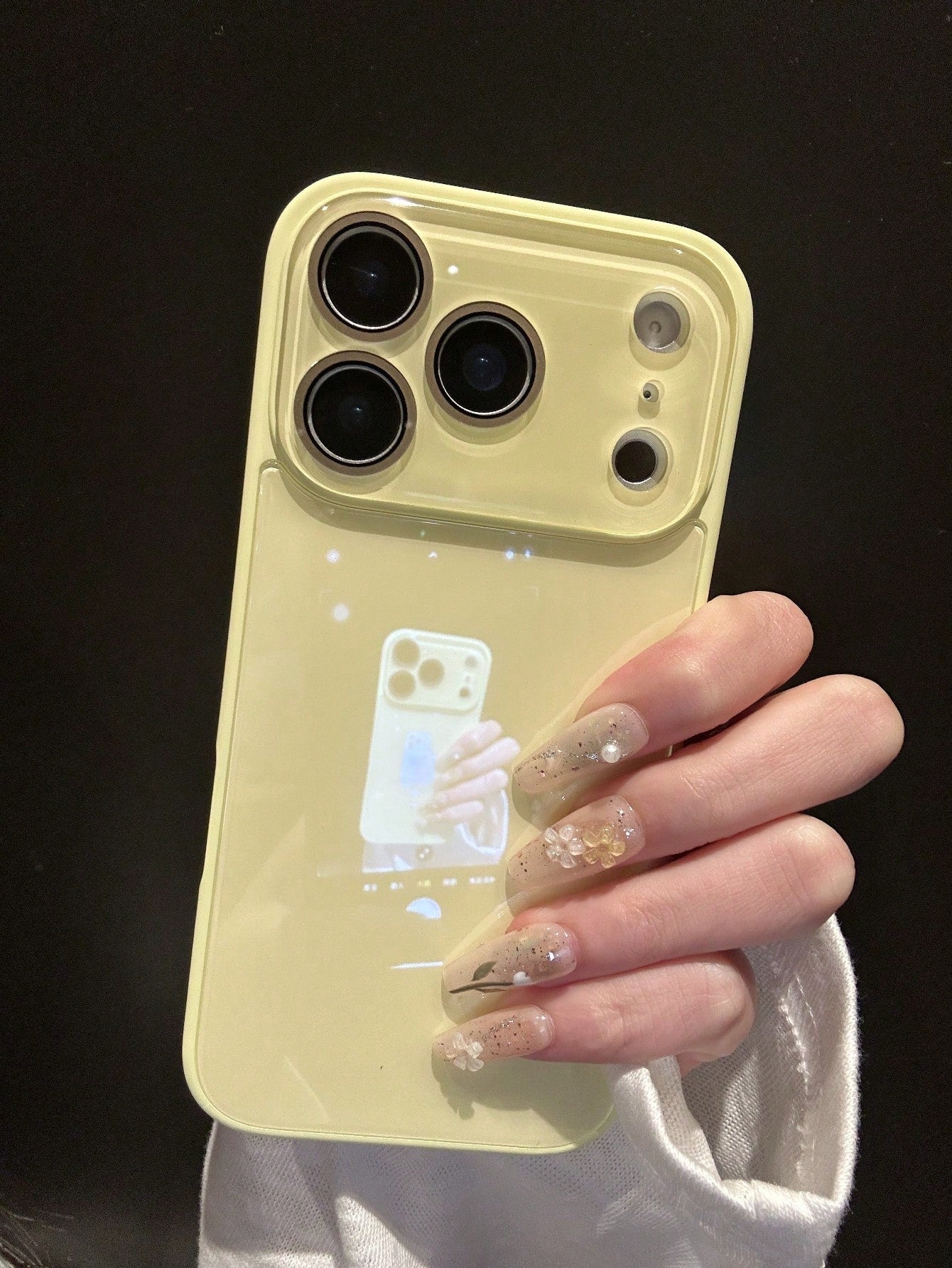 Luxury Glossy Glass Phone Case Compatible With IPhone 17 Pro Max, 16, 15, 14, 13, 12, 11 Pro Max, Lens Protection, Minimalist Solid Color, Cute, Elegant Phone Case Compatible With IPhone 17 Pro Max, 1