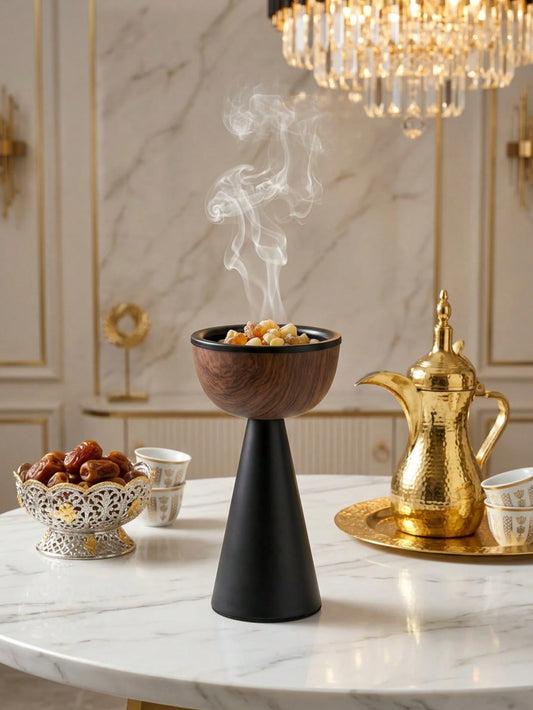 Luxury Incense Burner, Metal Bakhoor Incense Burner/Holder, Suitable For Majlis, Entrance, Living Room, Bedroom, Yoga Room, Meditation Space, Unique Incense Holder For Fragrance Enthusiasts, Exquisite