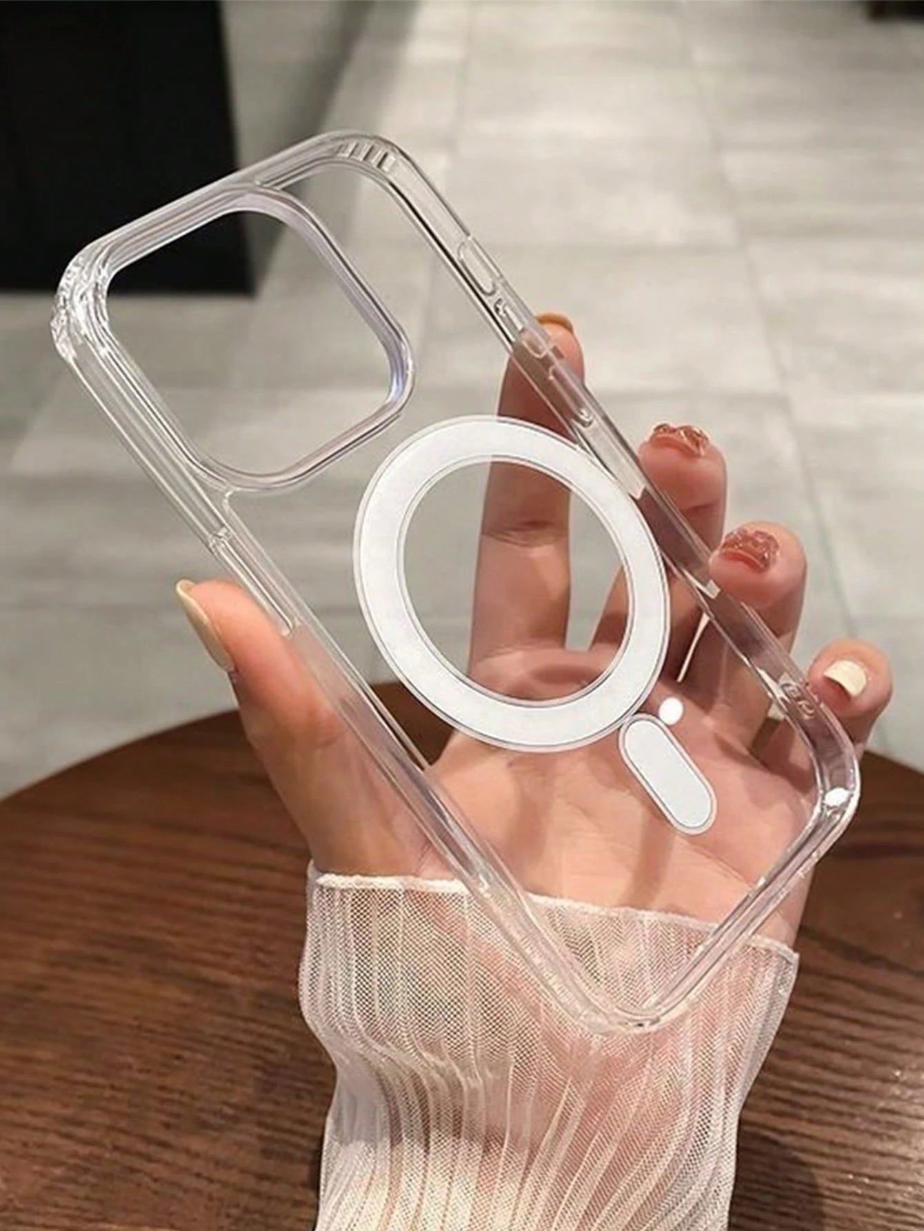 Luxury Magnetic Transparent Acrylic Wireless Charging Protective Case, Compatible With IP17Promax/ 16promax/17pro/17/16 15 14 13 12 11 7/8/SE2/SE3 13 12 16 15 14 7/8 Plus 16 15 14 13 12 11 Pro 16 15 1