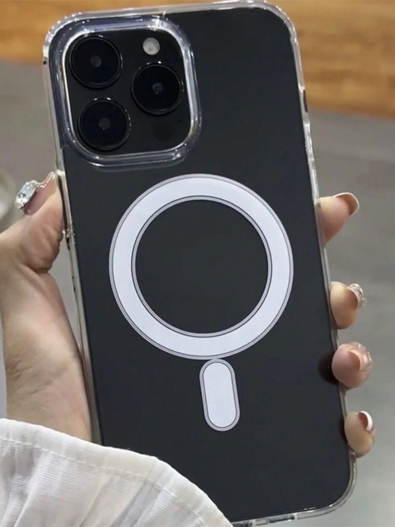 Luxury Magnetic Transparent Acrylic Wireless Charging Protective Case, Compatible With IP17Promax/ 16promax/17pro/17/16 15 14 13 12 11 7/8/SE2/SE3 13 12 16 15 14 7/8 Plus 16 15 14 13 12 11 Pro 16 15 1
