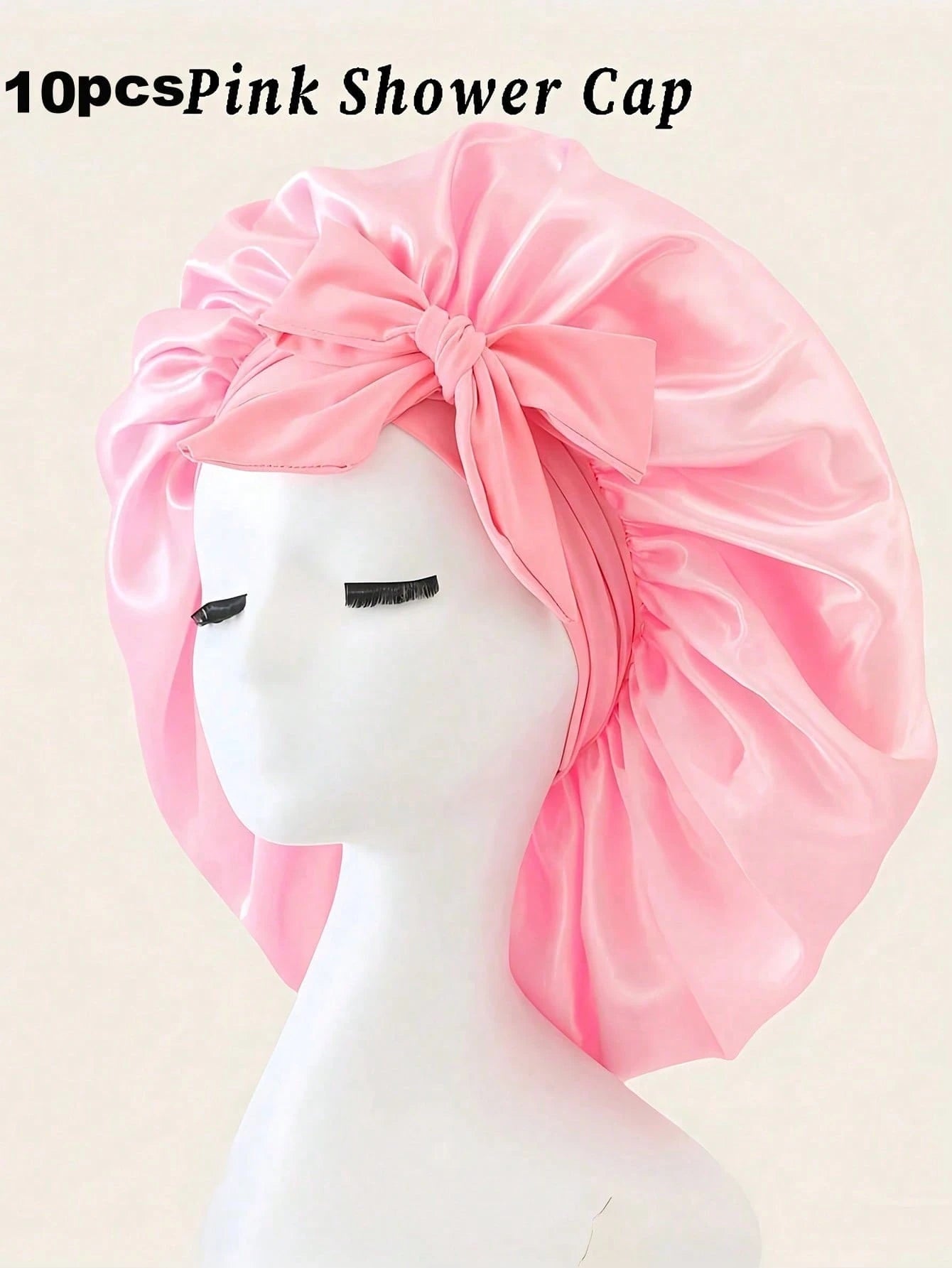 Luxury Satin Silk Headscarf With Adjustable Tie, Lightweight Hair Protection Cap, Suitable For All-Night Wear, Comfortable Hair Care And Washing, Unisex Bowknot Faux Silk Wide-Brim Sleep Cap Headscarf
