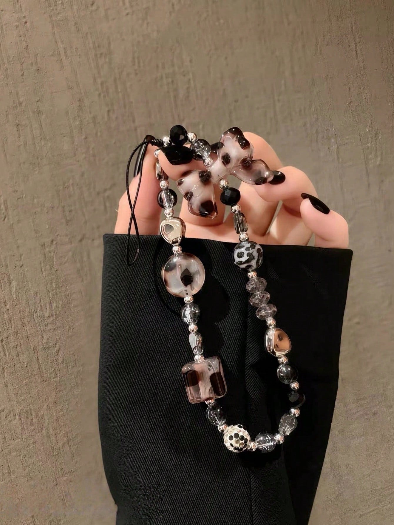 Luxury Square Multicolor Crystal Rainbow Gradient Phone Lanyard, Handbag Decoration, Fashionable Accessory Gifts For Mother, Family, Friends, Birthday, Holiday Phone Charm, Phone Chain