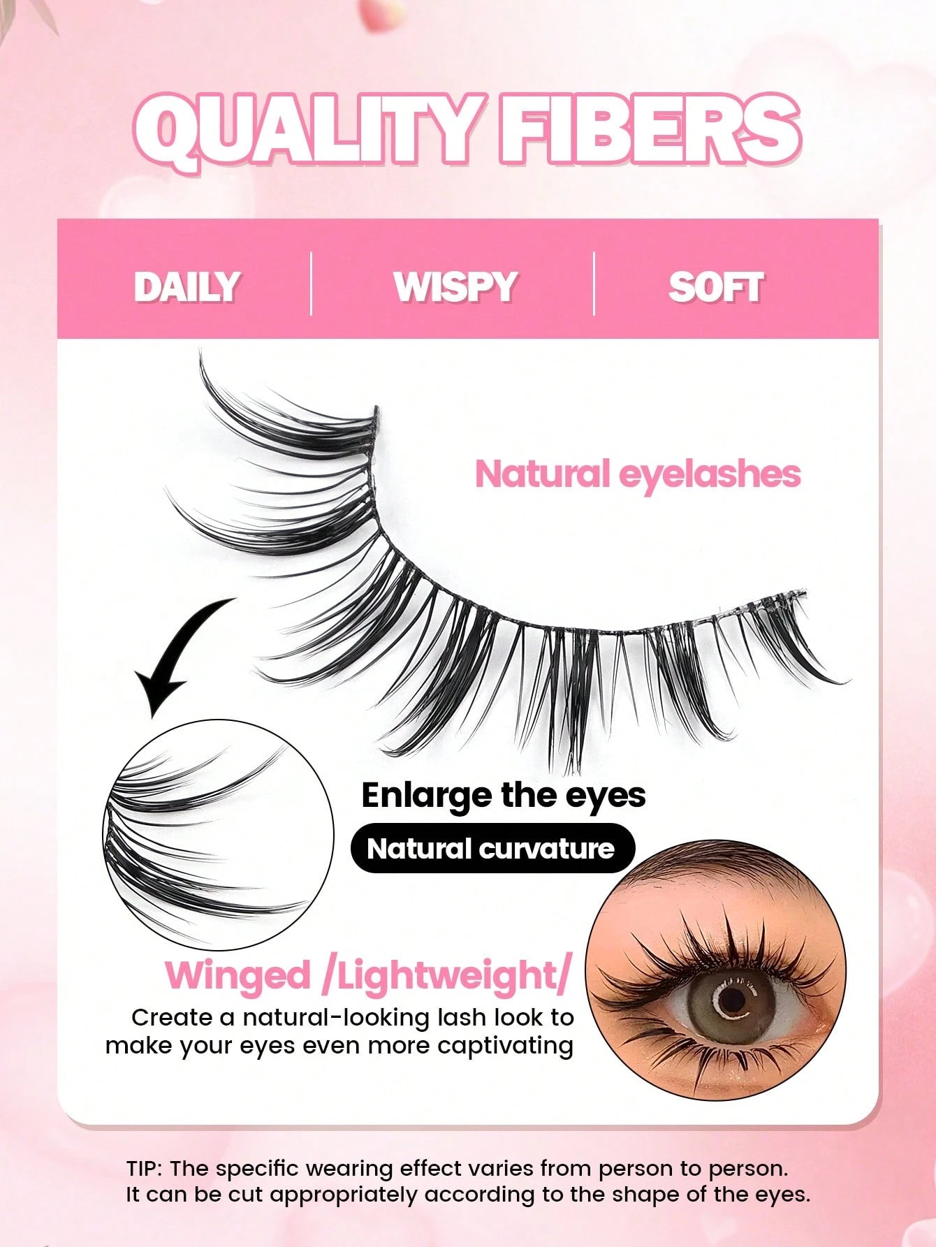 MAANGE 14 Pairs Natural Cartoon Full False Eyelashes With Ultra-Fine Stem, Cartoon Strip Lashes, Suitable For Daily Use Cartoon Style Eyelashes, With Eyebrow Brush, Travel Essential, Eyelashes, False