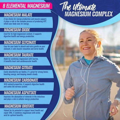 Magnesium Complex 1000mg Capsules – 3 Pack Value Bundle, Advanced Magnesium Supplement For Sleep, Muscle & Bone Support, 90 Capsules Each