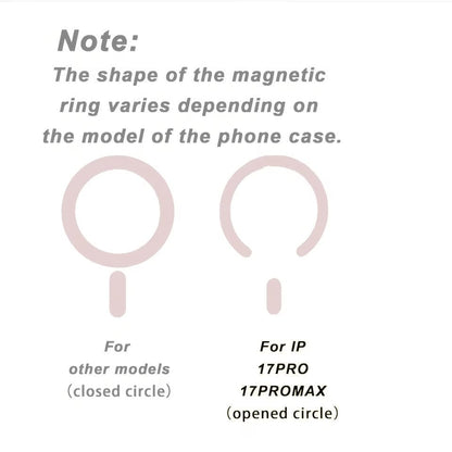 Magnetic Flower 17/16/15/14/13/12 Pro Max Phone Case, Magnetic Charging Protective Cover, Transparent Minimalist Elegant Anti-Drop