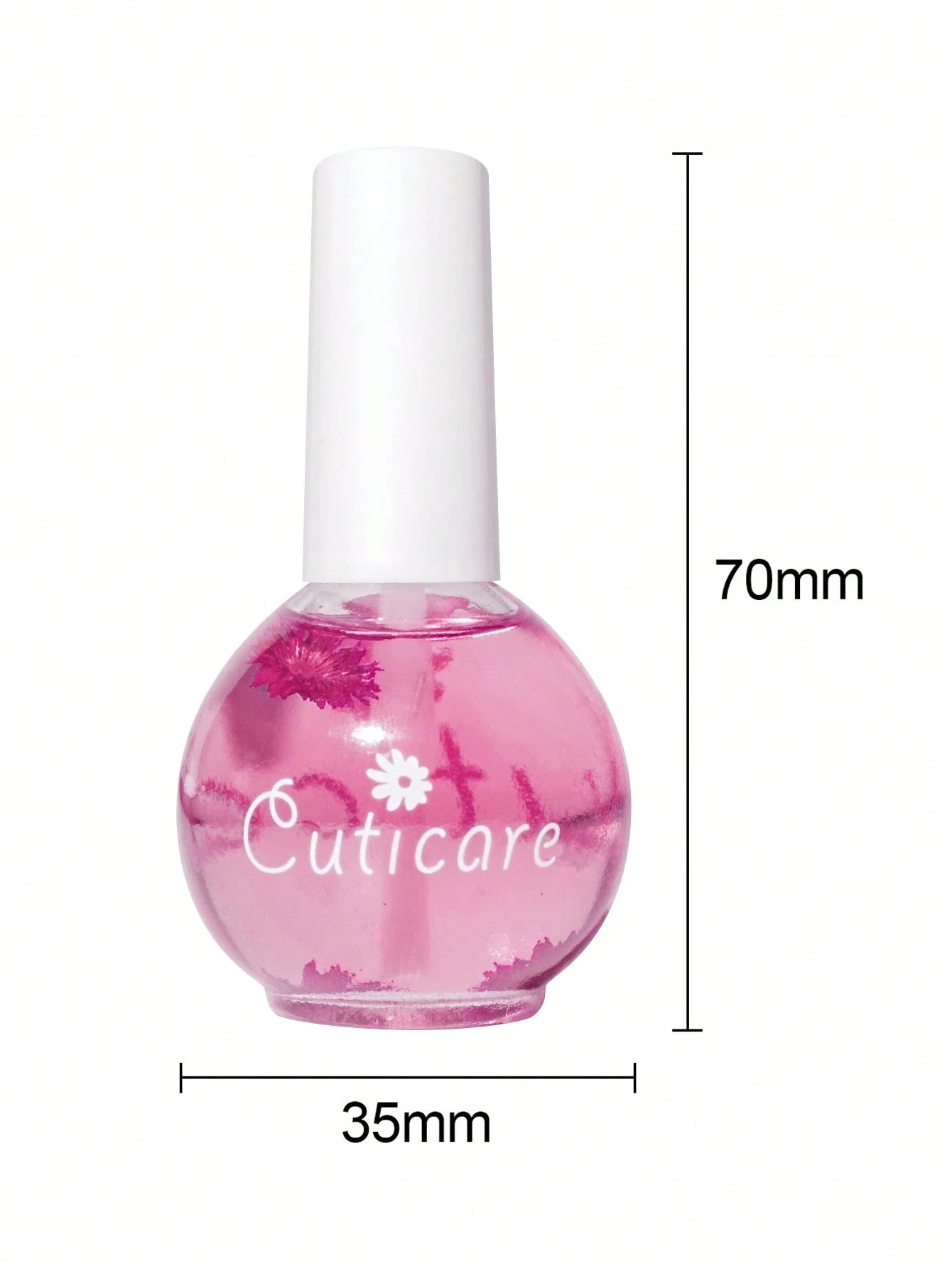 MAOMIA Dry Flower Cuticle Oil, Nail & Cuticle Protector With Flower Fragrance, Moisturizing & Nourishing For Stronger And Brighter Nails