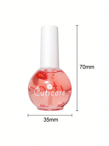 MAOMIA Dry Flower Cuticle Oil, Nail & Cuticle Protector With Flower Fragrance, Moisturizing & Nourishing For Stronger And Brighter Nails
