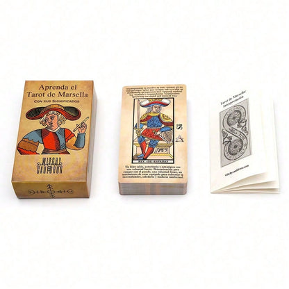 Marseille Tarot Beginner's Guide (Spanish Version) With Illustrations And Easy To Understand Text, Teaching You How To Interpret Classic Marseille Tarot Cards, Collecting Exquisite Artworks, Enhancing