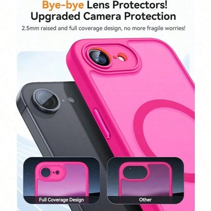 Matte Translucent Magnetic Phone Case Compatible With 17E 16E 17 Air 16 15 14 13 12 11 Plus Pro Max Camera Protection Shockproof ShellMade With An Friendly Antibacterial Coating, It's The Perfect Gif