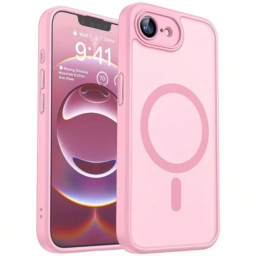 Matte Translucent Magnetic Phone Case Compatible With 17E 16E 17 Air 16 15 14 13 12 11 Plus Pro Max Camera Protection Shockproof ShellMade With An Friendly Antibacterial Coating, It's The Perfect Gif