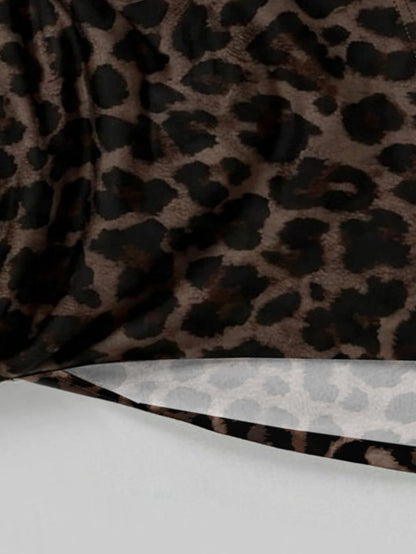 Melodosi Plus Size Leopard Print Casual Sleeveless Tank Top For Summer
