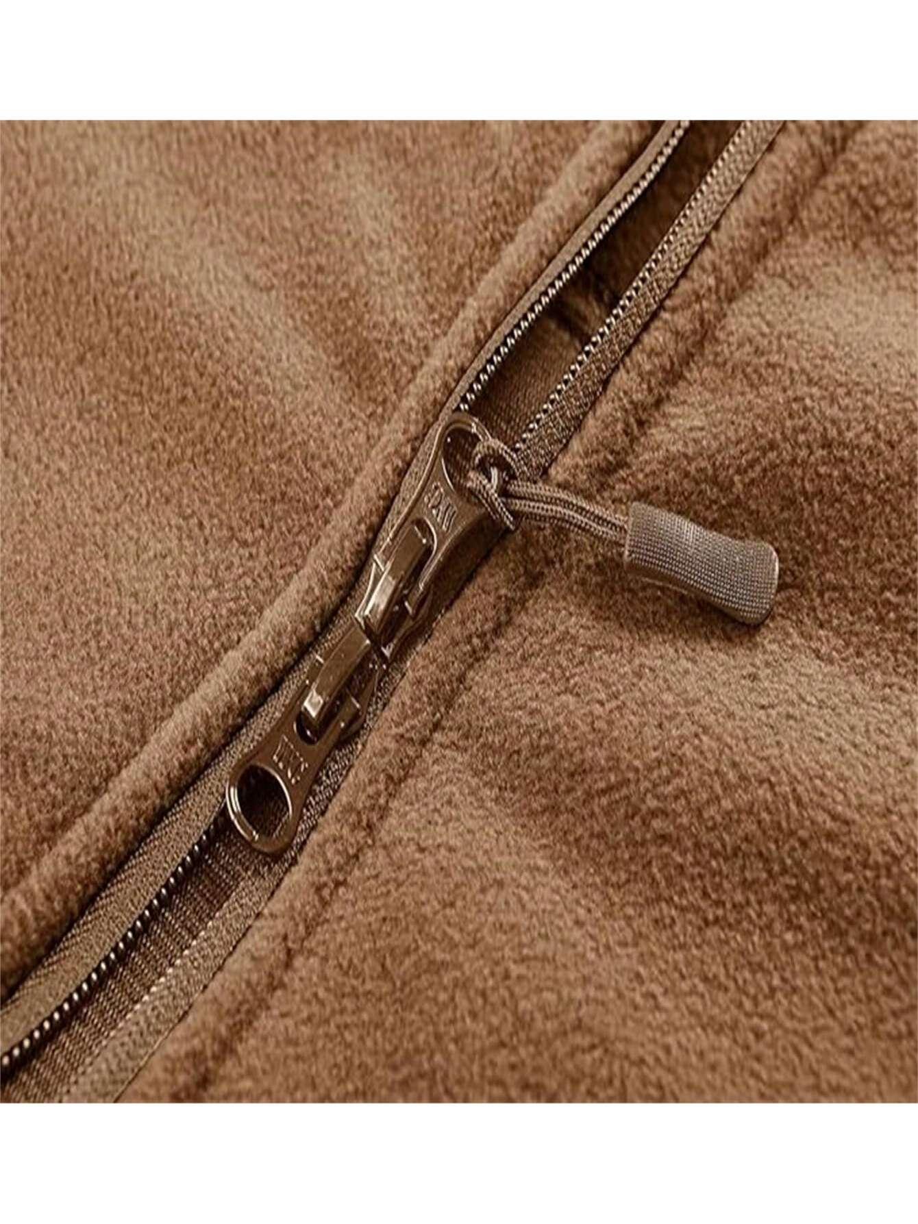 Men's Military Tactical Sports Warm Woolen Hooded Outdoor Adventure Jacket Jacket