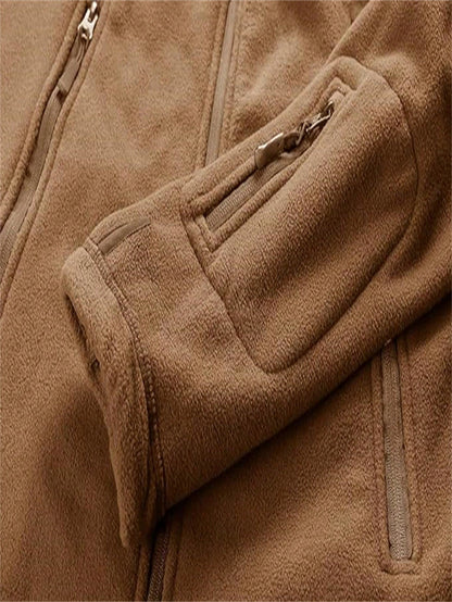 Men's Military Tactical Sports Warm Woolen Hooded Outdoor Adventure Jacket Jacket