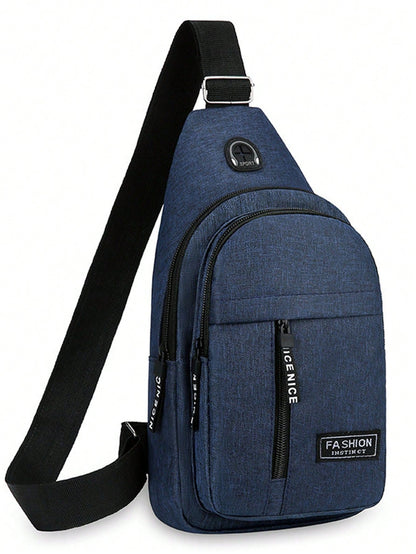 Men's Shoulder Bag, Father's Day Gift, Multi-Function Hiking Chest Bag, Lightweight Shoulder Backpack, Fun Gift Side Bag Hiking Accessory,Fathers Day Gift,City Bag