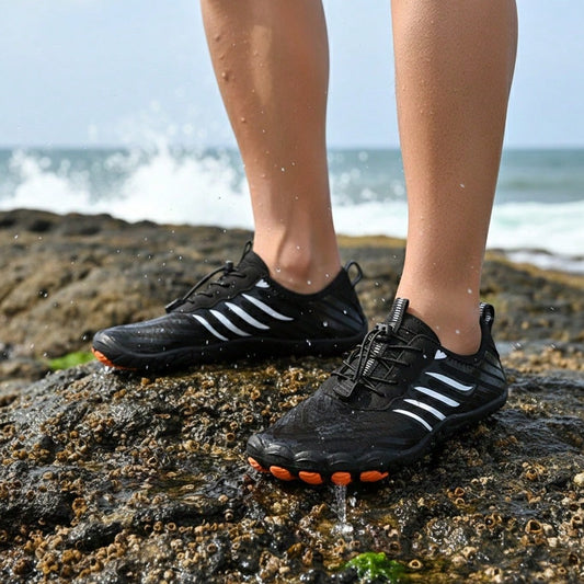 Mens Water Shoes Non-Slip Wading Aqua Shoes Light Weight Beach Sport Sneakers For Swim Gym