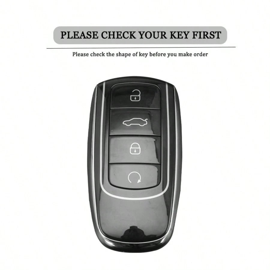 Metal Leather Car Key Case Cover For Chery EBRO S400 S700 S800 Jaecoo J7 7 Phev 2025 Omoda 5 9 C5 Premium 2026 Accessories