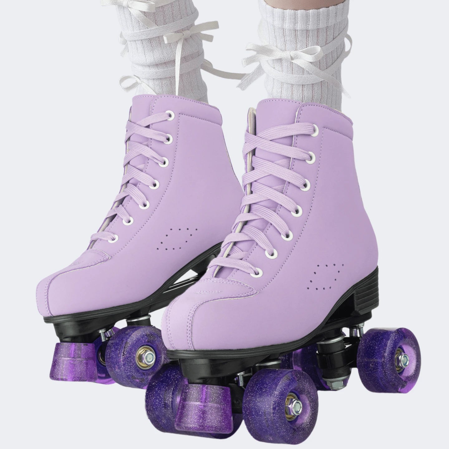 Milky Way Men's And Women's Roller Skates, Comfortable PU Leather High-Top Adult Roller Skates, Four-Wheeled Roller Skates Neutral Model, Beginner Outdoor Indoor Applicable