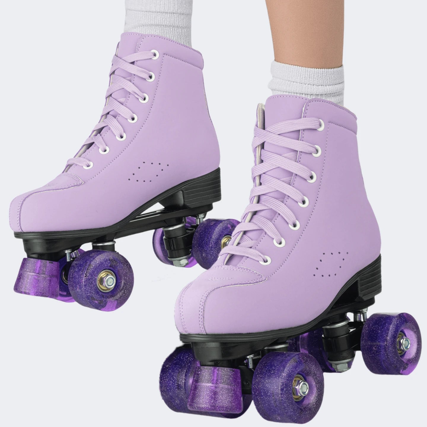 Milky Way Men's And Women's Roller Skates, Comfortable PU Leather High-Top Adult Roller Skates, Four-Wheeled Roller Skates Neutral Model, Beginner Outdoor Indoor Applicable