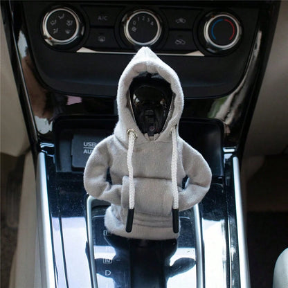 Mini Car Gear Shift Cover Hoodie Car Gear Shift Cover, Interior Accessories Shift Knobs Fashionable Shirt Trim