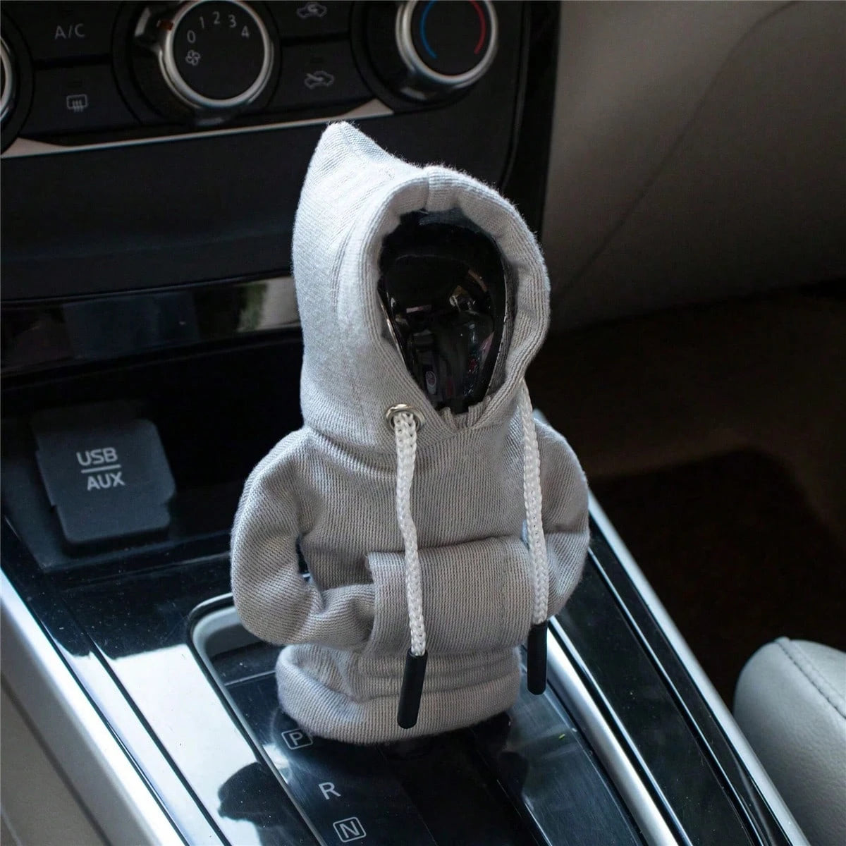 Mini Car Gear Shift Cover Hoodie Car Gear Shift Cover, Interior Accessories Shift Knobs Fashionable Shirt Trim