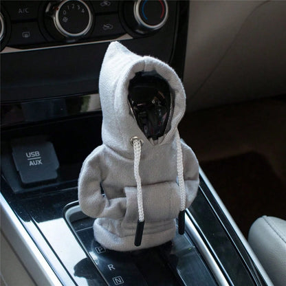 Mini Car Gear Shift Cover Hoodie Car Gear Shift Cover, Interior Accessories Shift Knobs Fashionable Shirt Trim