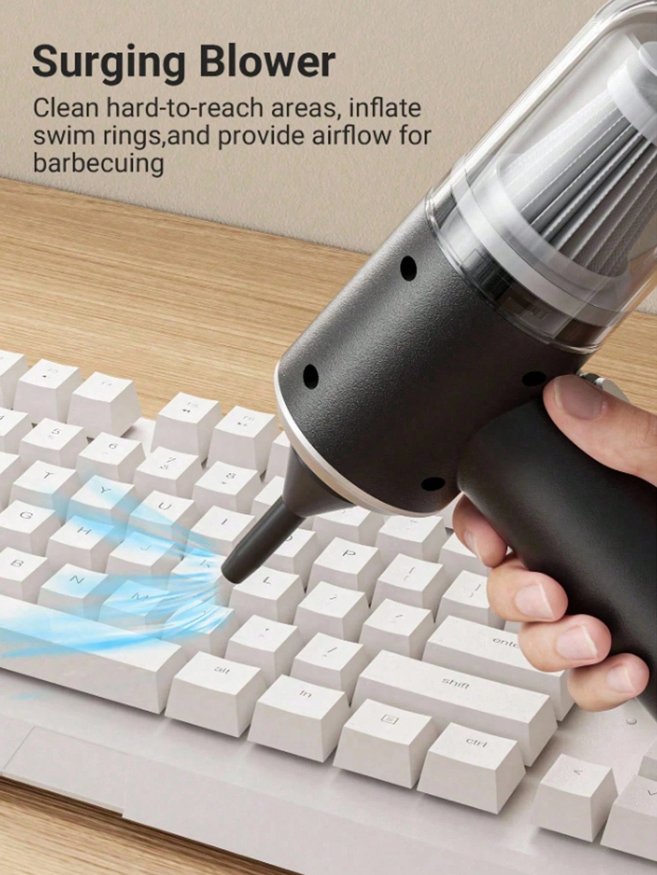 Mini Cordless Car Vacuum Cleaner, Portable Handheld Vacuum With 1800mAh Rechargeable Battery, Wireless Dust Cleaner For Car Interior Home Cleaning, Pet Hair Crumbs Removal Tool, Compact Auto Accessori