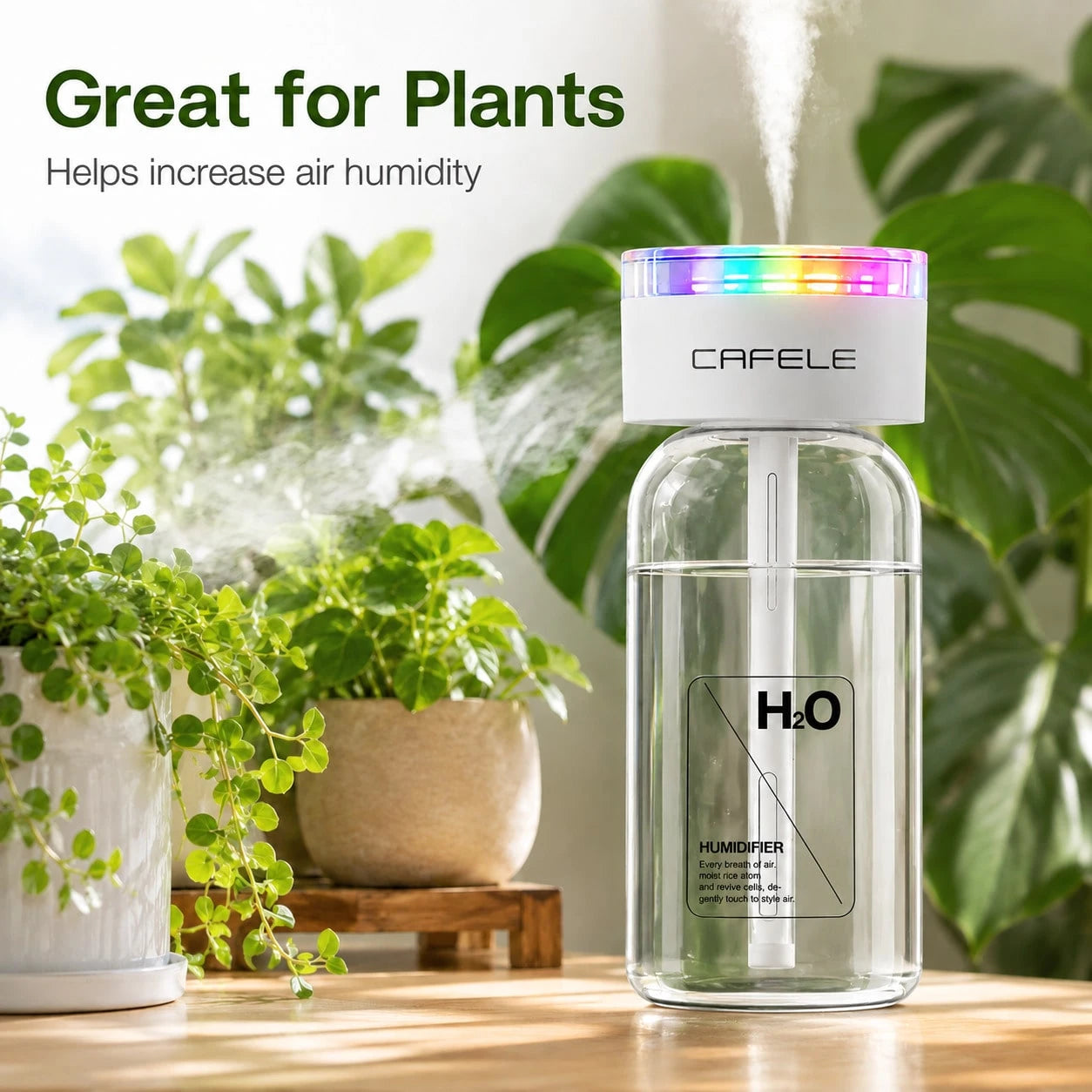 Mini Humidifier, Portable Wireless Desktop Humidifier, USB-C Rechargeable Personal Atomizer With Adjustable Length, Quiet 28 DB Operation, Leak-Proof Design Suitable For Cars, Bedrooms, And Offices.