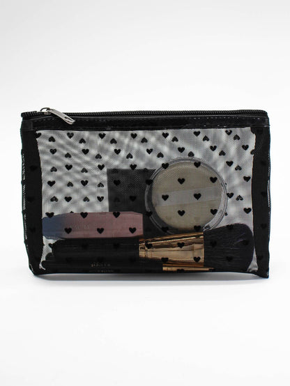 Minimalist Mesh Cosmetic Bag, Makeup Bag Makeup Pouch Skincare Bag Toiletry Bag Packing Cubes, Cruise Essentials Dorm Essentials, Wedding Bridesmaid Gifts, Mom Gifts, Birthday Gifts, Gifts For Friends