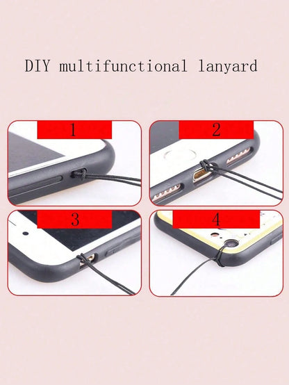 Minimalist TPU Flower Element Shockproof Floral Painted Braided Wave Edge Elegant Phone Case With Handmade Beaded Bracelet Accessory, Compatible With 17pro/17Air/17/17promax/16/16pro/16plus/16promax/1